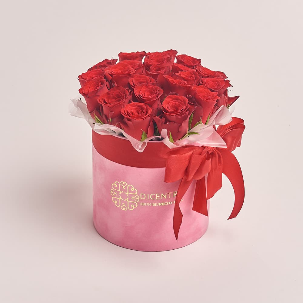 Коробка 21 роза Родос